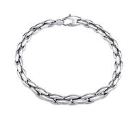 SILVEGO Damen-Armband GV06643B Silber 925 7mm breit, Nickel Sterlingsilber Metall Weißgold