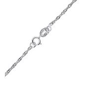 Halskette aus Weißgold 585 Singapur 1,4 mm - W variante 40 cm