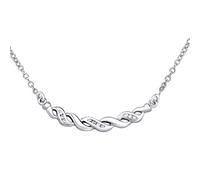 SILVEGO Damen Halskette aus 925 Sterling Silber ASPEN mit Zirkonia