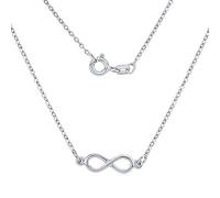 SILVEGO Damen Halskette aus 925 Sterling Silber mit Anhänger INFINITY Unendlichkeit