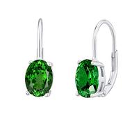 SILVEGO Damen Ohrringe aus 925 Sterling Silber mit Steinen