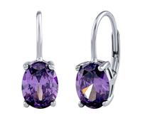SILVEGO Damen Ohrringe aus 925 Sterling Silber mit Steinen
