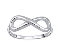 SILVEGO Damen Ring aus 925 Sterling Silber Infinity Unendlichkeit (60 (19.1))