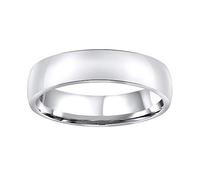 SILVEGO Damen und Herren Ehering aus Edelstahl poliert 5 mm breit