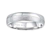 Ehering aus Silber 925 ohne Stein für Damen und Herren GLAMIS ringgröße 53