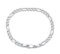 SILVEGO Herren Armband aus 925 Sterling Silber Typ Figaro 4mm breit (20)