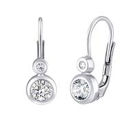 SILVEGO Mädchen Ohrringe aus 925 Sterling Silber mit Swarovski Zirconia