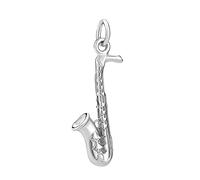 SILVEGO Unisex Anhänger aus 925 Sterling Silber Saxophon