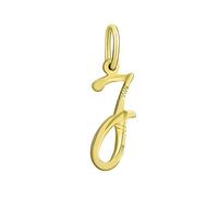 SILVEGO Unisex Anhänger Buchstabe J Gelbgold 14 Karat 585