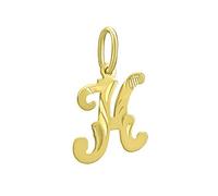 SILVEGO Unisex Anhänger Buchstabe K Gelbgold 14 Karat 585