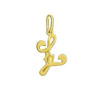 SILVEGO Unisex Anhänger Buchstabe L Gelbgold 14 Karat 585