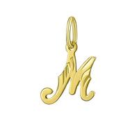 SILVEGO Unisex Anhänger Buchstabe M Gelbgold 14 Karat 585