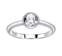 Verlobungsring aus Silber 925 ISADORA mit Swarovski® Zirkonia ringgröße 47