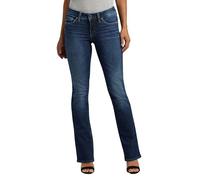 Silver Jeans Co. Damen Suki Mid Rise Curvy Fit Slim Bootcut Jeans, Dunkle Vintage-Waschung, 31W x 31L