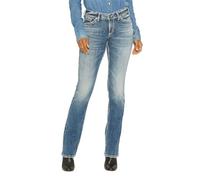 Silver Jeans Co. Damen Suki Mid Rise Curvy Fit Slim Bootcut Jeans, Medium Vintage, 28W x 33L