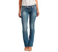 Silver Jeans Co. Damen Tuesday Low Rise Slim Bootcut Jeans, Med Wash Sjl245, 32W x 33L