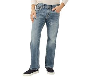 Silver Jeans Co. Herren Jeans Zac Relaxed Fit Straight Leg Jeans - Blau - 31W / 34L