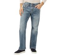 Silver Jeans Co. Herren Jeans Zac Relaxed Fit Straight Leg Jeans - Blau - 38W / 30L