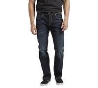 Silver Jeans Herren Allan Slim Leg Jeans, Dunkle Wäsche Bbs491, 33W / 34L