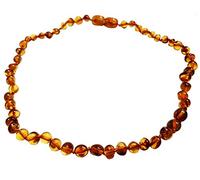 SilverAmber Jewellery UK - Kein Metall Orange Bernstein Kette