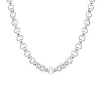 Silverly 925 Silber Klobige Belcher-Kette mit T-Bar-Verschluss 6mm Dick | 46cm Polierte Rolo-Kette für Damen | Schlichte Klassische Halskette mit Breiten Gliedern und Knebelverschluss