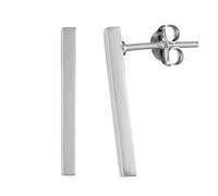 Silverly Lange Ohrstecker aus Sterlingsilber 20mm | Rechteckige Ohrstecker aus 925er Silber | Moderne Schlichte Minimalistische Geometrische Ohrringe für Damen | Eleganter Schmuck für Jeden Tag