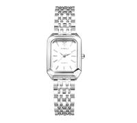 Silverora Armbanduhren Damen Eckige Damenuhren: Rechteckige Analoge Quarzuhren Abnehmbare Uhren mit Balkenskala Geschenke für Frauen Mädchen Silber