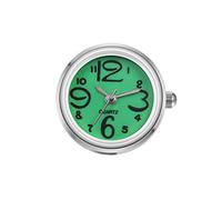 Silverora Ringuhr Fingeruhr Herren Damen Analog Quarzuhr Zirkonia CZ Arabische Ziffern Muschelzifferblatt elastisches Band einfache Gold Silber