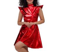 Silvester Oberteil, Lederrock Damen Schwarz High Waist Bleistiftrock A Linie Elegant Röcke Büro Kunstleder Skirt Bodycon Sexy Minirock Leather Freizeitrock Kurz Rock Lederoptik Damenrock Partyrock