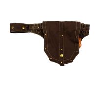 Simandra - Bauchtasche mit Nieten I Gürteltasche individuell verstellbar + Reißverschluss + Druckknopf I Simandra Braun