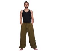 Simandra - Freizeithose Good Karma von Simandra - Schlupfhose mit Dehnbund für Herren khaki - Gr. - M