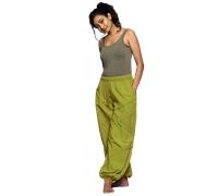 Simandra - Freizeithose Triangle - Schlupfhose für Yoga & Fitness Damen Lemon - Gr. - S