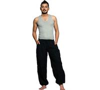 Simandra Freizeithose Triangle - Schlupfhose für Yoga & Fitness Herren Farbe Schwarz, Größe L