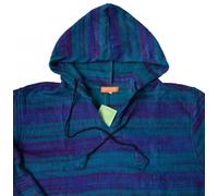 Simandra - Kapuzenpullover Hoodie Pulli aus Wolle Damen Sherpa Blau - Gr. - S/M