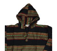 Simandra - Kapuzenpullover Hoodie Pulli aus Wolle Herren Sherpa Bunt - Gr. - S/M