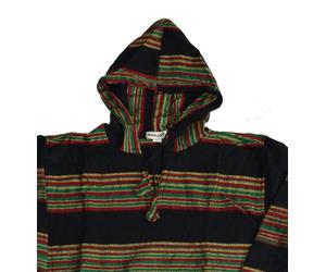 Simandra - Kapuzenpullover Hoodie Pulli aus Wolle Herren Sherpa Bunt - Gr. - S/M