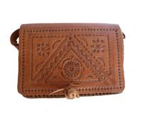 Simandra - Ledertasche Handtasche Umhängetasche Schultertasche Aktentasche Tragetasche Leder Tasche Klassik Hellbraun