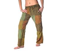 Simandra - Patchwork Freizeithose Fischerhose Stoffhose Hippie Schlupfhose Unisex Bunt - Gr. - XL