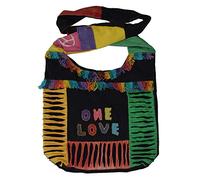 Simandra Patchwork Tasche Umhängetasche Handtasche Beuteltasche Tragetasche Schultertasche Shopper bestickt Farbe One-Love