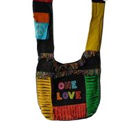 Simandra - Patchwork Tasche Umhängetasche Handtasche Beuteltasche Tragetasche Schultertasche Shopper bestickt, 104 x 39 x 39 cm