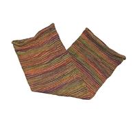 Simandra - Schlauchschal Strickschal Kopfband Halswärmer Mütze Dread Wrap Multischal Magic | lang | Grün gestreift, Einheitsgröße