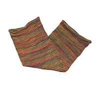 Simandra Schlauchschal Strickschal Schlauch Schal Kopftuch Halstuch Mütze Dread Wrap Multischal Magic Hair (Grün gestreift)