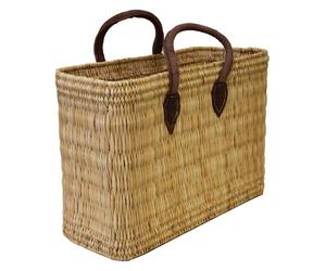 Simandra - Seegras Tasche groß kurzer Griff Einkaufskorb Flechtkorb Korbtasche Korb Natur