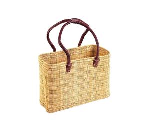 Simandra - Seegras Tasche mittel langer Griff Einkaufskorb Flechtkorb Korbtasche Korb Natur