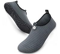SIMARI Wasserschuhe Damen und Herren, schnelltrocknend, Barfuß, für Outdoor, Strand, Schwimmen, Sport, Yoga, Schnorcheln 506 Circular Grey, EU 38/39, SWS001
