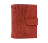 Simaru Damen naturkork Geldbörse mit RFID Schutz ,wasserfestes Portemonnaie rot