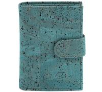 Simaru Damen naturkork Geldbörse mit RFID Schutz ,wasserfestes Portemonnaie türkis