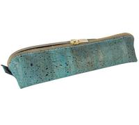 Simaru Federmäppchen / Federtasche aus Kork, Schlampermäppchen türkis