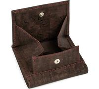 Simaru Geldbeutel aus Kork, vegan & kompakt, langlebige Geldbörse mit RFID-Schutz, Karten, Schein-& Münzfach für Damen & Herren Braun