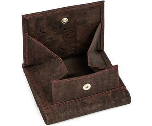 Simaru Geldbeutel aus Kork, vegan & kompakt, langlebige Geldbörse mit RFID-Schutz, Karten, Schein-& Münzfach für Damen & Herren Braun